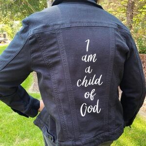 Custom Women’s Black Denim jacket
